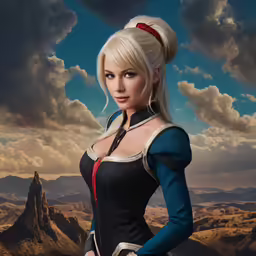 there is a young woman in an animated image
