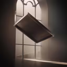 a window that is in the middle of a building