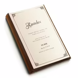 the front cover of a book of ronuxx