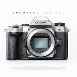 the front of a camera showing its lens