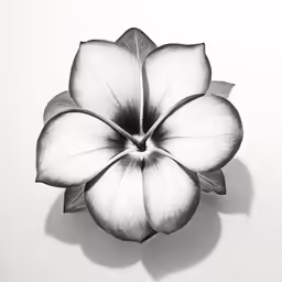a white flower is hanging on a wall