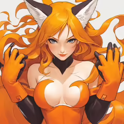 an anime female in a cosplay outfit