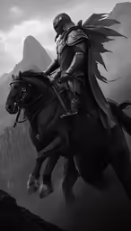a man riding on the back of a horse