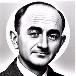 the face of a man in a suit and tie