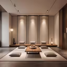 a large room with a very nice look
