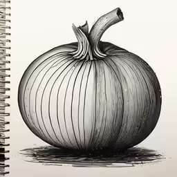 an onion drawing is shown in this book