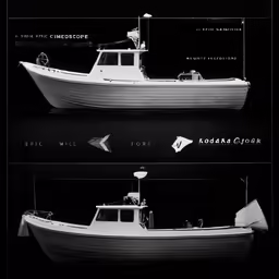 a small boat with different views and information