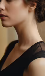 an image of a woman wearing headbands looking to her left