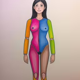 a drawing of a cartoon girl with long hair,a picture of a woman is very attractive