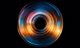 an image of an abstract circular light painting
