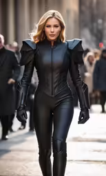 the actress is seen walking down the street
