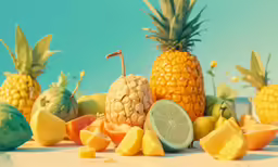 multiple types of fruit placed on top of each other