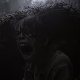 an excited young man wearing sunglasses holds a large bundle of twig over his head