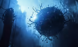 a very large ball that is floating in the air