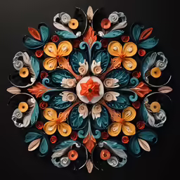 this is an art work made from paper