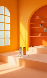 a view of a bright room with no people