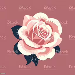 a pink rose on a red background stock photo,an elegant pink rose with black leaves on a red background royalty - art illustration