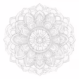 a drawing depicting a flower with four petals