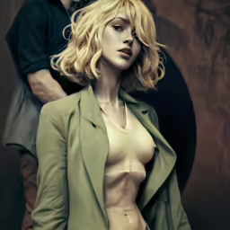a girl is shown with an extreme pose