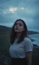 an image of a girl that is standing alone
