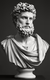 a bust of the roman emperor, perissas