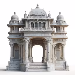 this is a computer generated picture of an elaborately detailed stone structure