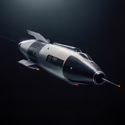 an aircraft in flight during night time
