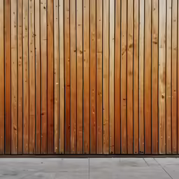 the back of a skateboard in front of a wooden fence