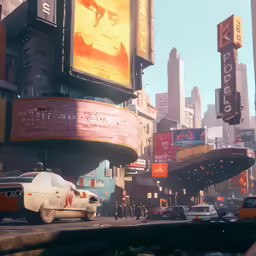 the scene is looking very surreal in the city