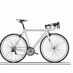 a bike with an image of a bicycle on it