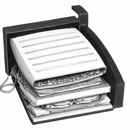 the mail can be packed up with three sheets of white paper