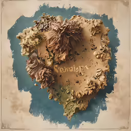 a heart shaped object with the word gumple written in it