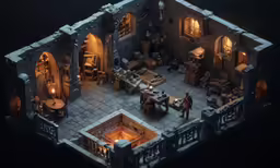 an overhead view of a set for a set design