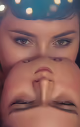 a woman making a face in front of her eyes