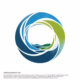 the logo for the national park with a picture of a mountain in the middle of the image