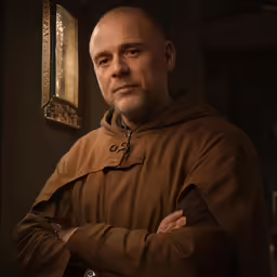 a man wearing a leather jacket posing for a portrait