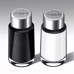 two small salt and pepper shakers on top of each other