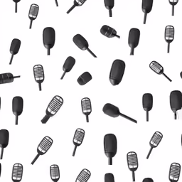 the rows of black and white hair brushes