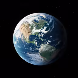 earth from space showing europe and africa as seen on other sides of the earth