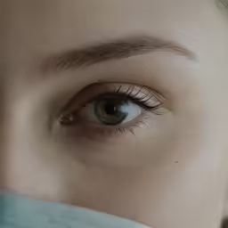 the eyes are very thick and have thin eyebrows