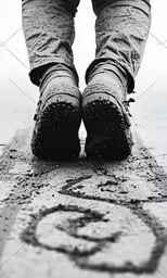 a persons legs with snow around them with the text overlayed