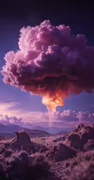 a dark cloud is coming from the middle of the sky,a huge cloud that is on fire in the sky