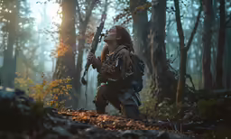a person that is holding some guns in hand
