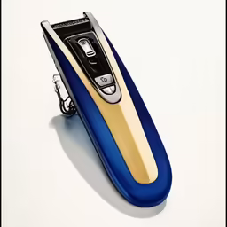 an illustration of a blue and yellow cell phone on white surface