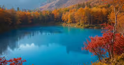 a body of water surrounded by trees