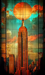 a very tall building with a lot of sky and clouds