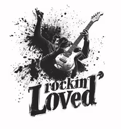 a man with a guitar on the back of his neck