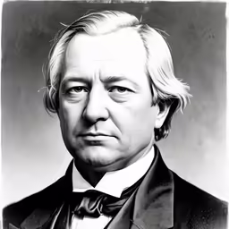an older man with white hair and a bow tie