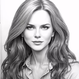 a black and white photo of a woman