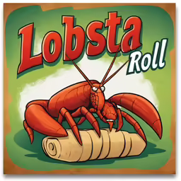 lobster sitting on top of a roll of toilet paper